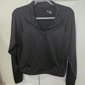 Aerie Offline Black and Gray Pullover